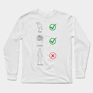 Dogs, Plants, People Long Sleeve T-Shirt